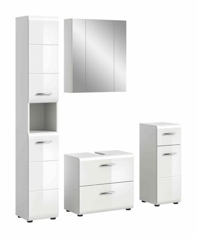 IJs badkamercombinatie wit hoogglans MDF TZ wit NB - 30x150x185cm