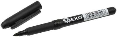 GEKO Zwarte permanente marker - fijne punt - weerbestendige inkt - 50 stuks