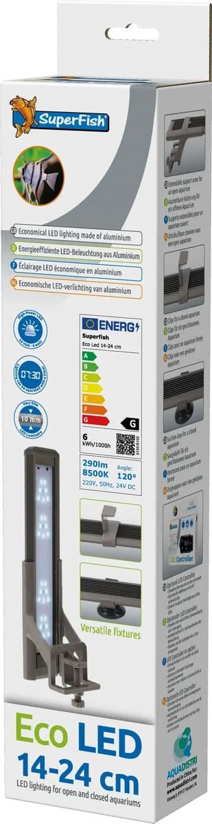 SuperFish Eco LED 14-24 cm - Goedkope Aquarium LED Verlichting