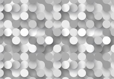 Fotobehangkoning - Behang - Vliesbehang - Fotobehang - Silver Net - 400 x 280 cm