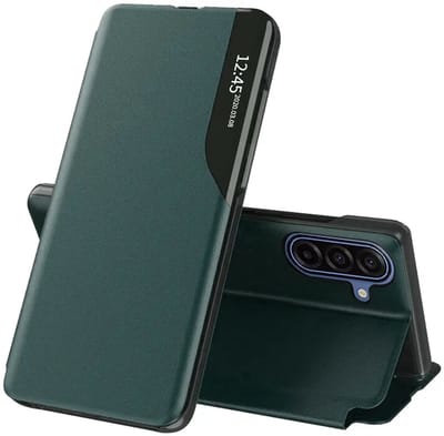 Hoes voor Samsung Galaxy A18 5G A186 / A18 4G A185 / F17 / M17 / A17 4G A175, Techsuit, eFold, Groen