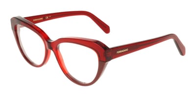 Ferragamo SF3046 Transparent burgundy/burgundy 54/16/145 WOMAN Brilmonturen