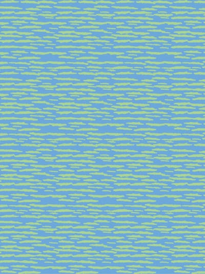 Decopatch papier blauw met groene golfjes