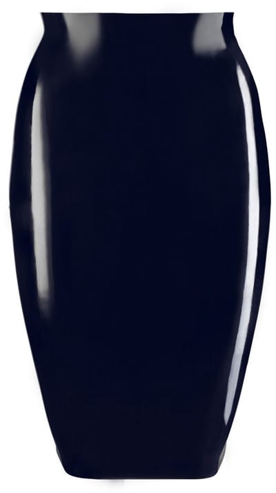 LateX – Latex Rok Wetlook en Extreem Spannend voor Feesten Taille Hoog en Knie Lang– Maat M – Zwart