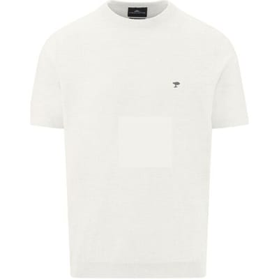Fynch-Hatton T-Shirt O-Neck Cotton Linnen New Off White / male