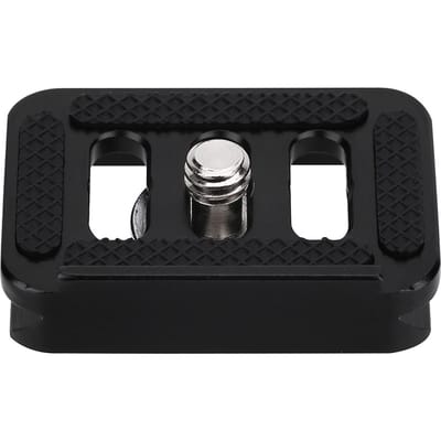 Mini Draagbare Aluminiumlegering Snelkoppelingsplaat Camera Mount Tackle Fotoaccessoire black