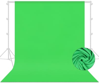 Dailygoods- Groen Scherm 2,1 x 3 m - Verdikte Chromakey-doek - Opvouwbaar - Draagbaar - Voor Studio - Video-opnamen/Live Streaming - Chroma Key