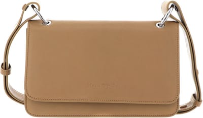Marc O'Polo Leren Schoudertas Lindsey Crossbody Bag Wheat Field Bruine
