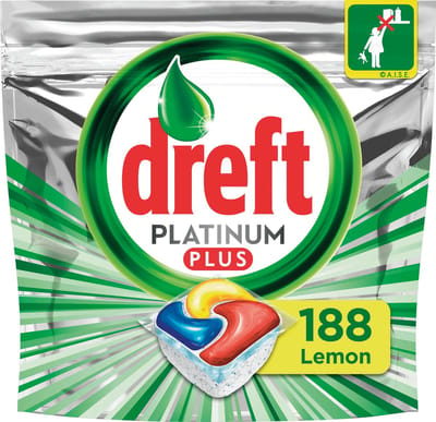 Dreft vaatwasmiddel Platinum Plus Citroen 47 stuks x 4