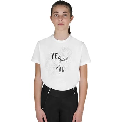 Katoenen meisjes-T-shirt Equestro Yes Girl You Can