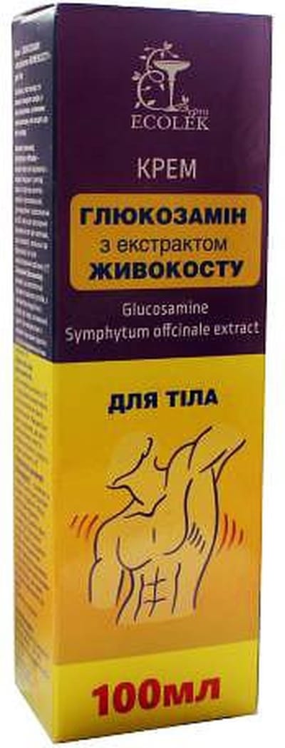 Lichaam creme met Glucosamine met Smeerwortelextract - reumatische problemen- tegen breuk 100ml