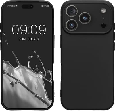 kwmobile telefoonhoesje geschikt voor Apple iPhone 18 Pro Max / iPhone 17 Pro Max - Hoesje voor smartphone - Back cover in mat zwart