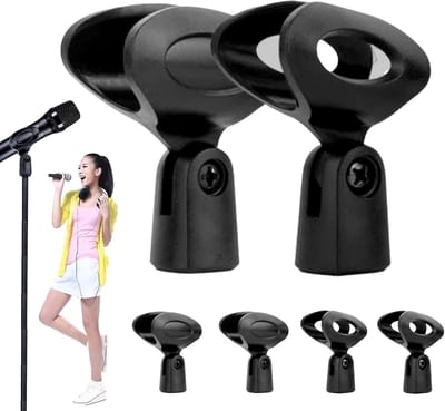 Famanu Microfoon Klem 5/8 6PCS Microfoon Klem Clip Mic Clip voor Handheld Wired of Draadloze Mic