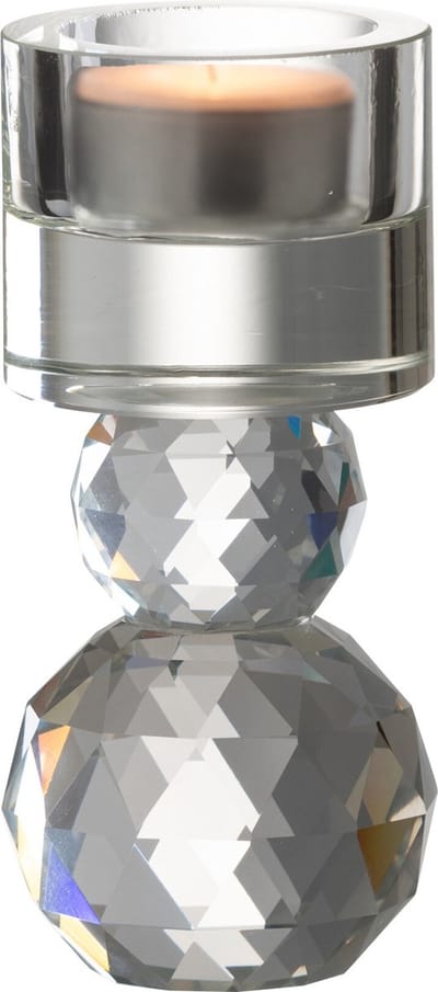 J-Line kandelaar kristal - glas - transparant