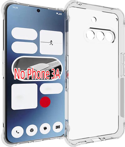 MobyDefend Hoesje - Geschikt voor Nothing Phone (3a) - Transparante Shockproof TPU Backcover - Verstevigde Hoeken - Volledig Doorzichtig