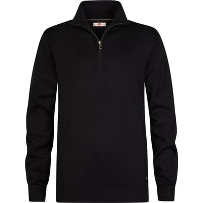 Petrol Industries - Jongens Gebreide half-zip trui ironshore - Zwart - Maat 104