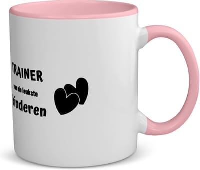 Akyol - trainer van de leukste kinderen koffiemok - theemok - roze - Trainer - de leukste trainer - verjaardag - cadeautje voor trainer - kado - geschenk - 350 ML inhoud