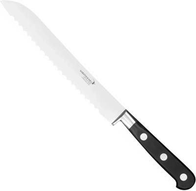 Déglon Broodmes – Kartelrand – Roestvrij Staal – 20 cm – Zwart Handvat