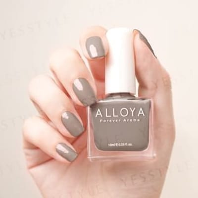 ALLOYA - Water-Based Natural Nail Polish Environmental Friendly 163 Chia Seed Nut Pudding 10ml