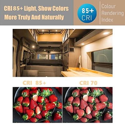 12V LED Inbouwverlichting voor Camper en Boot - 2W Spotlicht met 35° Stralingshoek