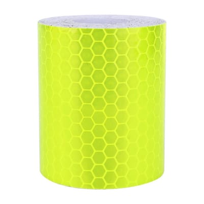 Dailygoods- Reflectietape 5cm breed - PVC - 3 meter lang - Waarschuwings tape - Reflecterende tape - Veiligheidstape - Voor voertuigen en huishoudelijke apparaten - Waarschuwingsband
