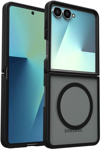 Hoesje Geschikt voor Samsung Galaxy Z Flip 7 - Compatibel met MagSafe / Qi2 - Matte Beschermhoes - Back Cover met Magneet - Zwart