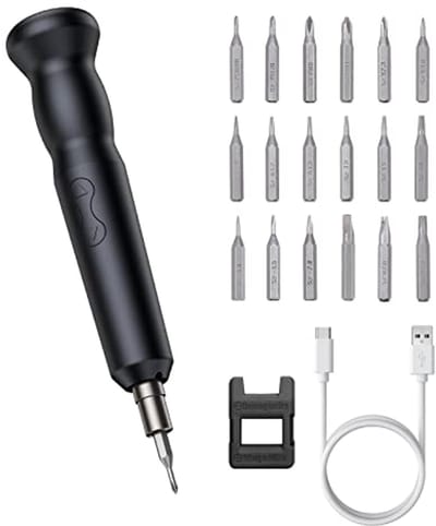 Draagbare Mini Elektrische Schroevendraaier 21-in-1 Set met 18 Bits en LED Verlichting