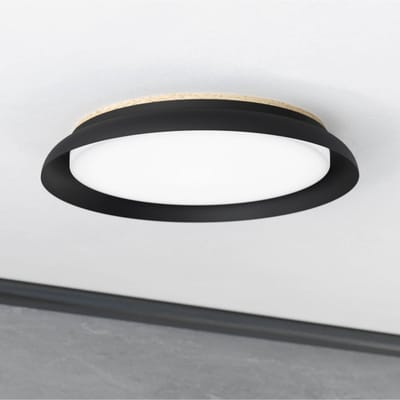 EGLO LED plafondlamp Penjamo Ø 46,5cm, zwart