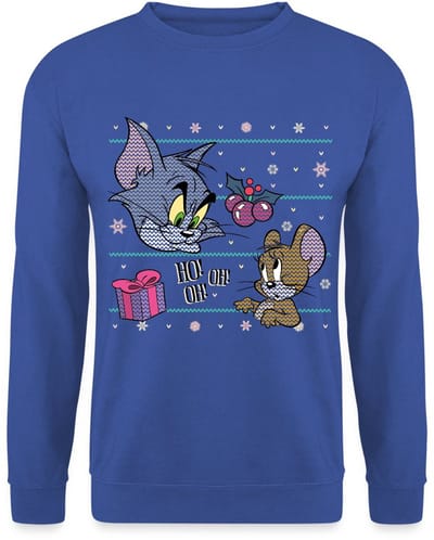 Tom En Jerry Ho Ho Ho Ugly Christmas Sweater Sweater Heren