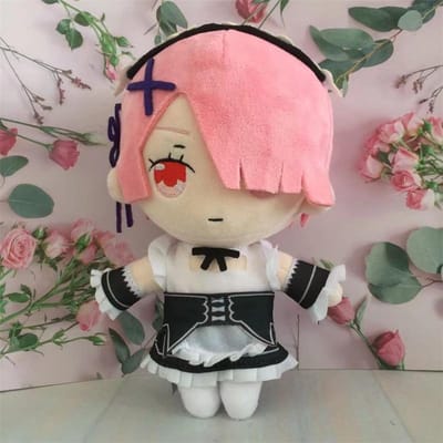 Met betrekking tot:Life In A Different World From Zero Pluche Pop Speelgoed Rem Ram Schattig Zacht Gevuld Kussen Kinderen Cadeau 20cm Cosplay 20cm