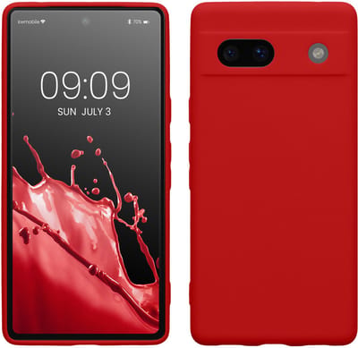 kwmobile telefoonhoesje geschikt voor Google Pixel 7a - Hoesje voor smartphone - Precisie camera uitsnede - In klassiek rood