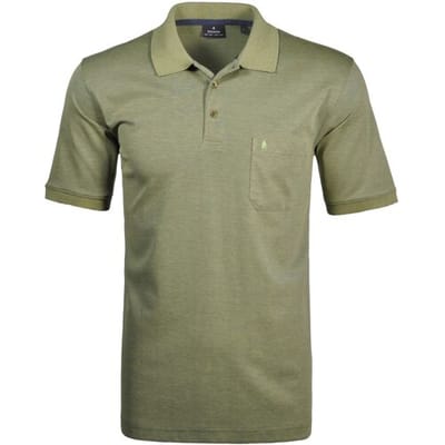 Ragman Softknit Poloshirt Breast Pocket Pima Cotton Mix Maisgeel / male