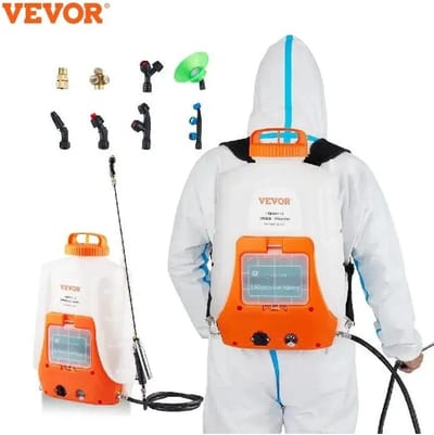 Currentgoodz - Rugzak Sproeier - Back Pack Sproeier - Verstelbare Druk - Sproeier Op Batterij - 8 Bozzles En 2 Toverstokken