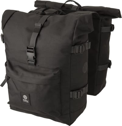 AGU Trend H2O Roll-Top Dubbele Fietstas Urban Zwart - 28 L