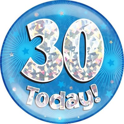 Oaktree - Mega Button 30 today Blauw