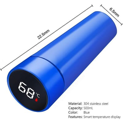 500 ml thermofles thermische kop thermosflessen roestvrijstalen thermoskan voor theedeksel LED slimme temperatuurweergave drinkwater