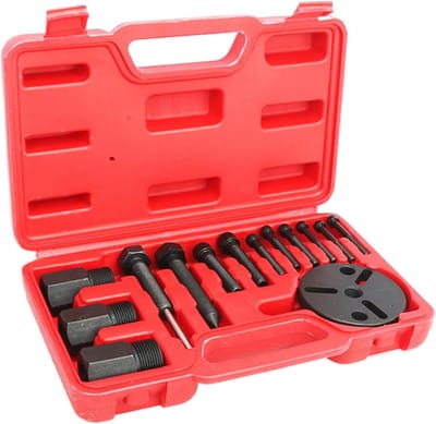 Koppeling reparatieset - AC gereedschap - Airco onderhoud - Krasvrije demontage - 14 Delig - Zilverkleurig