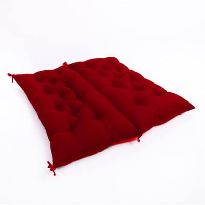 Dikke Kussens - Bankkussen Rugleuning - Buiten Zitten - Waterdicht Ontwerp - 120 x 100 cm - Rood