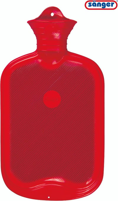 Sänger - Warmwaterkruik - Enkelzijdig Geribbeld - Rood