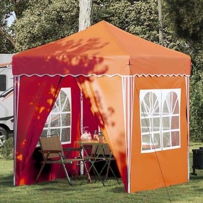 Partytent Oranje - Paviljoen Tent - Buitenfeesten Organiseren - UV-bescherming Waterdicht - 195 x 195 x 245 cm - Oranje