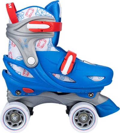 Nijdam Rolschaatsen Verstelbaar - Geo Metricker - Blauw - Maat 25-28