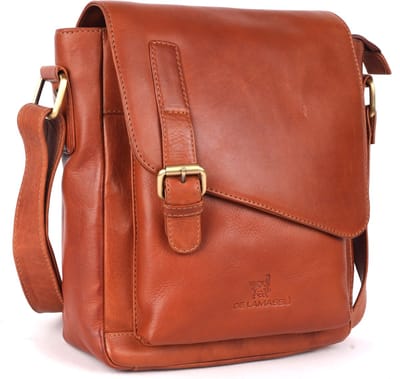 DE LAMASSU® (Luna) Leren Schoudertas & Crossbody – Echt Leer – Compact & Elegant – Unisex – Luxe Geschenkverpakking