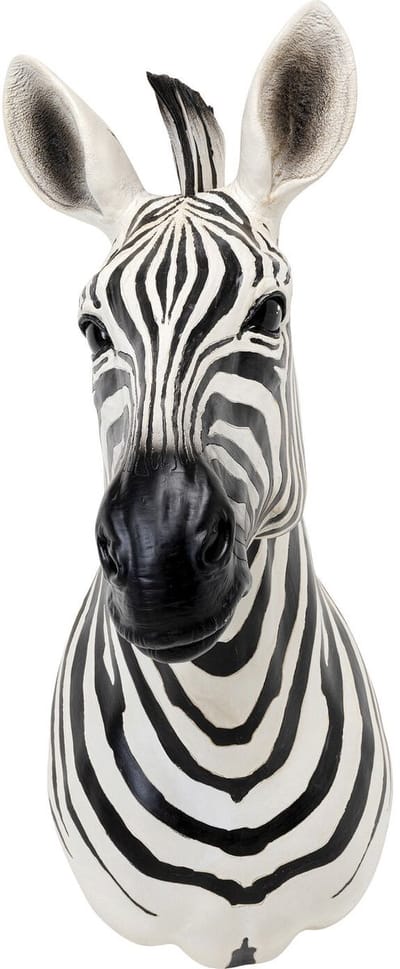 Wanddecoratie zebra hoofd Kare Design