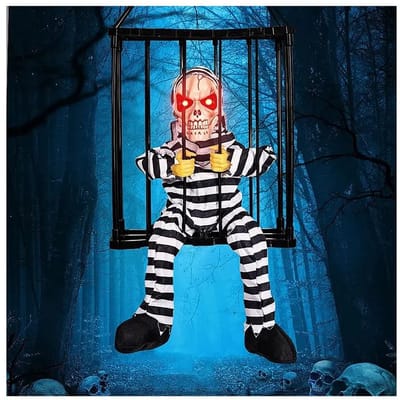 Dailygoods- Halloween Skelet - Griezelige Accessoire - Spookhuis Rekwisiet - Nachtmerrie Wezen - Realistische Details - Schreeuwende Stem - Spookhuisdecoratie