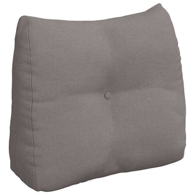 vidaXL - Rugkussen - Taupe - 60 - x - 24 - x - 50 - cm - Stof
