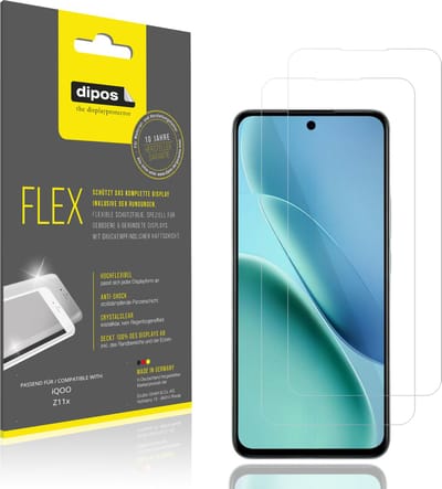 dipos – 2x Beschermfolie geschikt voor iQOO Z11x | 3D Full Cover Screenprotector | 100% Passend