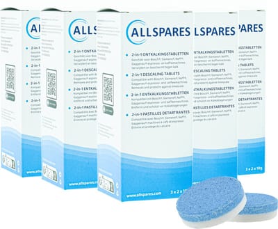 AllSpares 2-in-1 Ontkalkingstabletten (30x 18gr Tabs)