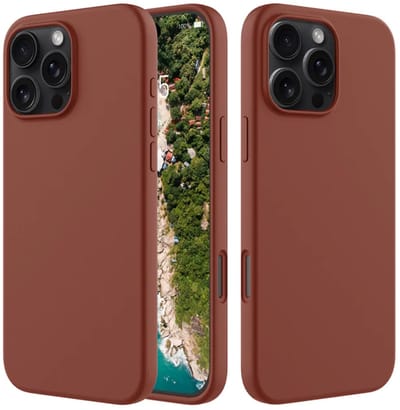 MobyDefend Hoesje - Geschikt voor iPhone 16 Pro Max - Matte Siliconen Backcover - Terracotta