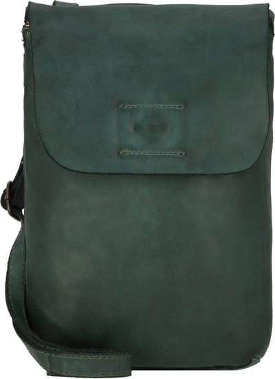 HAROLD'S Leren Schoudertas Telefoontasje Submarine Smartphonebag Black Zwart