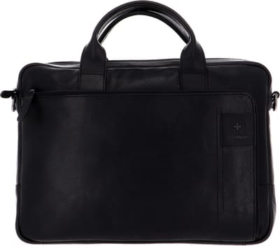 Laptoptas van echt runderleer, model 'HYDE PARK BRIEFBAG'